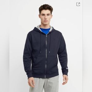 Champion Powerblend Zip-Up Hoodie C Logo